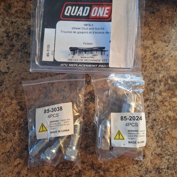 QuadOne 9515 Polaris Wheel Stud Nut Replacement Kit 85-1109 Parts Ranger RZR ATV - Picture 6 of 6